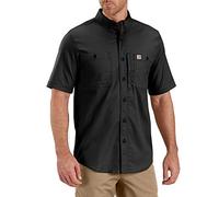Carhartt Rugged Professional - Camisa de Trabajo de Manga Corta, Hombre, Negro, S