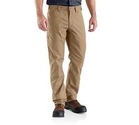 Carhartt Rugged Professional Pantalón de Trabajo, En Lona con Tecnología Rugged Flex, Ajuste Ligeramente Holgado Hombre, Verde Caqui Oscuro, 34W / 36L