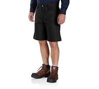 Carhartt Rugged Professional Series Rugged Flex Relaxed Fit Canvas Work Short, Pantalones Cortos de Utilidades de Trabajo para Hombre, Negro, 28W