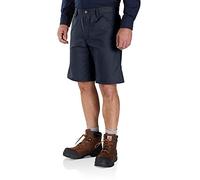 Carhartt Rugged Professional Series Rugged Flex Relaxed Fit Canvas Work Short, Pantalones Cortos de Utilidades de Trabajo para Hombre, Azul Marino, 31W