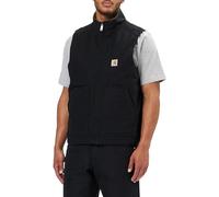 Carhartt Washed Duck Lined Mock Neck Vest, Ropa Exterior de Trabajo Hombre, Negro (Black), M