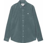 Carhartt WIP - Camisas - L/S Madison Fine Cord Shirt Cozy Blue / Wax de Algodón - Talla S - Azul Azul S