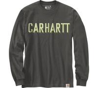 Carhartt Workwear Logo Camisa de manga larga, antracita, Talla S