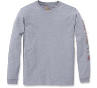 Carhartt Workwear Logo Camisa de manga larga para damas, gris, Talla L