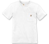 Carhartt Workwear Pocket Camiseta de mujer, Blanco, Talla XS