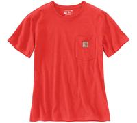 Carhartt Workwear Pocket Camiseta de mujer, rojo, Talla M