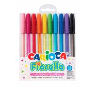 Carioca Bolígrafos Fiorella – Blíster de 10 – Multicolor