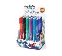 Carioca 43040 oops bolígrafo borrable, colores surtidos, caja de 24