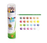 Carioca 43341 lapices de colores, tita mina 3 mm, tubo metal