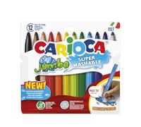 Carioca Rotuladores Jumbo – Pack 12 colores en bolsa de cartón (A52100012)
