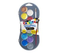 CARIOCA Acquarell - Lápices Acuarelables en Caja Metálica, 12 Uds