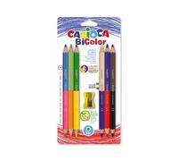 CARIOCA Bicolor Maxi - Lápices de Colores Dobles, Mina Gruesa