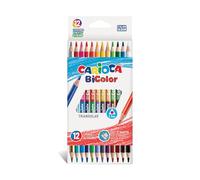 Carioca Pack de 12 lápices triangulares – mina de alta calidad