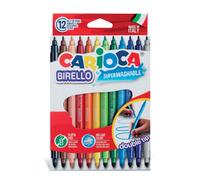 Carioca birello pack de 12 rotuladores - doble punta fina y media - ti