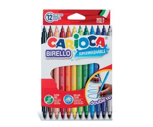 Carioca birello pack de 12 rotuladores - doble punta fina y media - ti