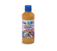 CARIOCA - Bote De Pintura Acrílica Color Oro, 250 ml | Bote de Pintura Acrílica de 250 ml en Color Oro, Alta Opacidad Multisuperficie, Pigmentos Resistentes a la Luz Solar