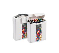Carioca Plus Sketch Marker, caja rígida con marcadores de doble punta, colores surtidos, 32 unidades