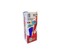 Caja de 12 rotuladores monocolor jumbo, con punta gruesa, color azul