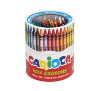 CARIOCA - Ceras de Colores Maxi Lavables, Formato Grande, Bote de 100 Uds