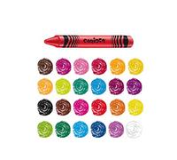 CARIOCA - Ceras de Colores Tradicionales, Pintura Escolar, Caja de 24 Uds