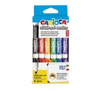 Carioca clip - bolsa de 6 rotuladores borrables para pizarra blanca, m