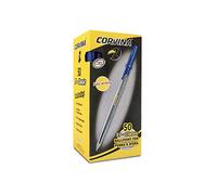 Carioca CORVINA51 CLASSIC, 40163/02 - Set Bolígrafos con Tapa Clip, Azul, 50 Unidades