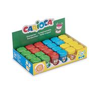 Carioca - Display con 24 Sacapuntas Escolar, 1 Agujero, 8 mm