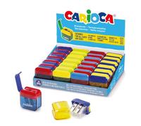 Carioca expositor con 24 minisacapuntas de 2 orificios con deposito -