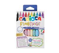 CARIOCA Fineliner - Perfiladores Punta Fina para Dibujo, 10 Uds