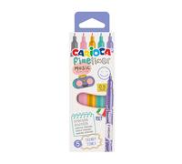 CARIOCA - Fineliner, Set de 5, Punta Fina 0,5 mm, Tonos Pastel