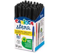 Carioca Sfera Boligrafo - Punta Ø 1mm - Azul - Escritura Super Deslizante - Paquete de Papel