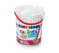 CARIOCA Joy | Bote de 100 Rotuladores de Punta Fina | Tinta Superlavable y No Tóxica | Punta 2,8 mm de Gran Cobertura | Colores Brillantes | Ideal para Colegios, Academias y Familias Numerosas