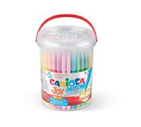 Carioca Rotuladores Joy – Punta fina 2,8 mm – Tinta superlavable y no tóxica – Bote de 100