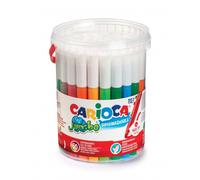 Carioca jumbo pack de 50 rotuladores - cuerpo octogonal maxi - tinta s