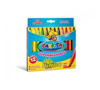 Carioca Rotuladores Punta Maxi Jumbo, 12 Uds, Multicolor