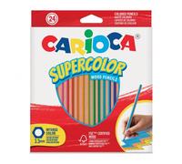 Carioca lápices de colores supercolor - caja de 24 lápices de madera