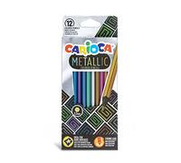 Carioca – Lápices de color metálico Caja 12 (43164) – Opacos, acabado metálico, forma hexagonal