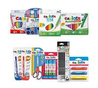 CARIOCA - Mega Set Vuelta Al Cole 100 Piezas, Maletín Escolar Completo