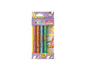 CARIOCA Memo Switch - Juego de 4 subrayadores mágicos que cambian de color - Bolígrafos de doble punta, colores pastel para subrayar, borrar y escribir notas creativas, escuela y oficina