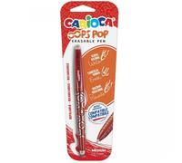 Carioca oops boligrafo borrable - tinta termo sensible - empuñadura texturizada - punta de 0.7mm - doble goma - recambios compatibles - color rojo