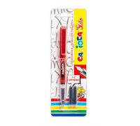 Carioca pack de 1 pluma estilografica + 2 cartuchos - cartuchos estand