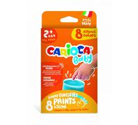 Carioca pintura de dedos para bebé 2+- caja con 8 témperas baby pens