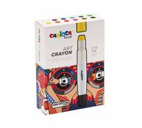 Carioca plus art crayon - caja premium con 12 art crayons - ceras suav