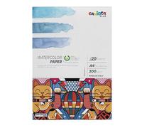 Carioca Bloc de papel para acuarela Plus A4, 300 g, 20 hojas