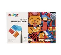 Carioca Acuarelas sólidas Plus I Solid Watercolor I – grano fino, alta cobertura – caja 12