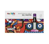 Carioca Lápices al óleo Plus – Solubles en agua, alta cobertura (12 lápices)