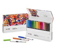 Carioca - Rotuladores Plus Prisma Fiber Tip - Punta cónica, tinta de alto rendimiento - Caja 30