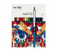 Carioca plus lápices de color 4.0 - caja con 18 lápices de colores d