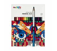 Carioca plus lápices de color 4.0 - caja con 18 lápices de colores d