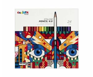 Carioca plus lápices de color 4.0 - caja con 24 lápices de colores d